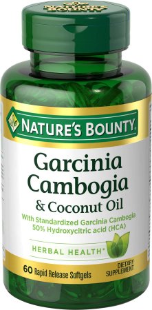 Natures Bounty Garcinia Cambogia 1000 mg and Coconut Oil 1000 mg 60 Softgels