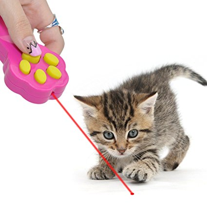 Cat Catch the Interactive LED Light Pointer Paw Style Cat Toys Red Pot Exercise Chaser Toy Pet Scratching Training Tool By Ruri’s