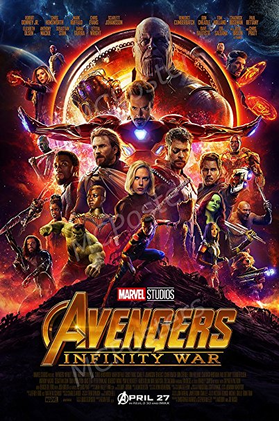 MCPosters - Marvel Avengers Infinity War 2018 Movie Poster GLOSSY FINISH - MCP018 (24" x 36" (61cm x 91.5cm))