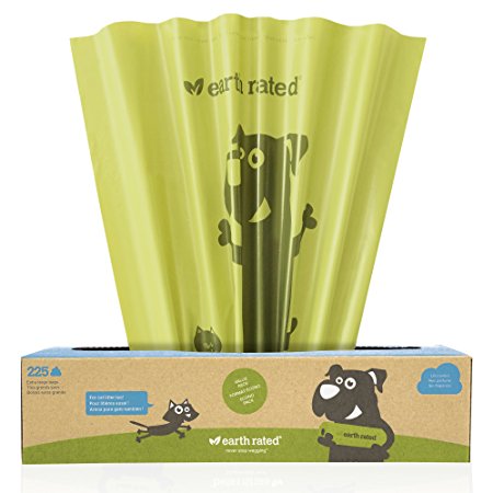 Earth Rated 225-Count X-Large Dog Waste Bags, Poop Bags for Large Breeds and Cat Litter