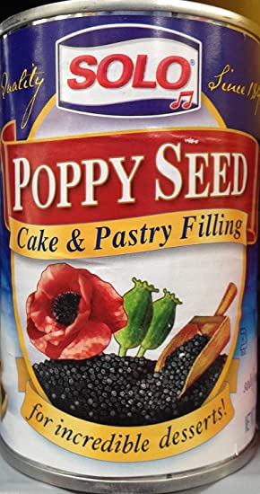 Solo Poppy Seed Cake & Pastry Filling -- 12.5 oz Each / Pack of 2