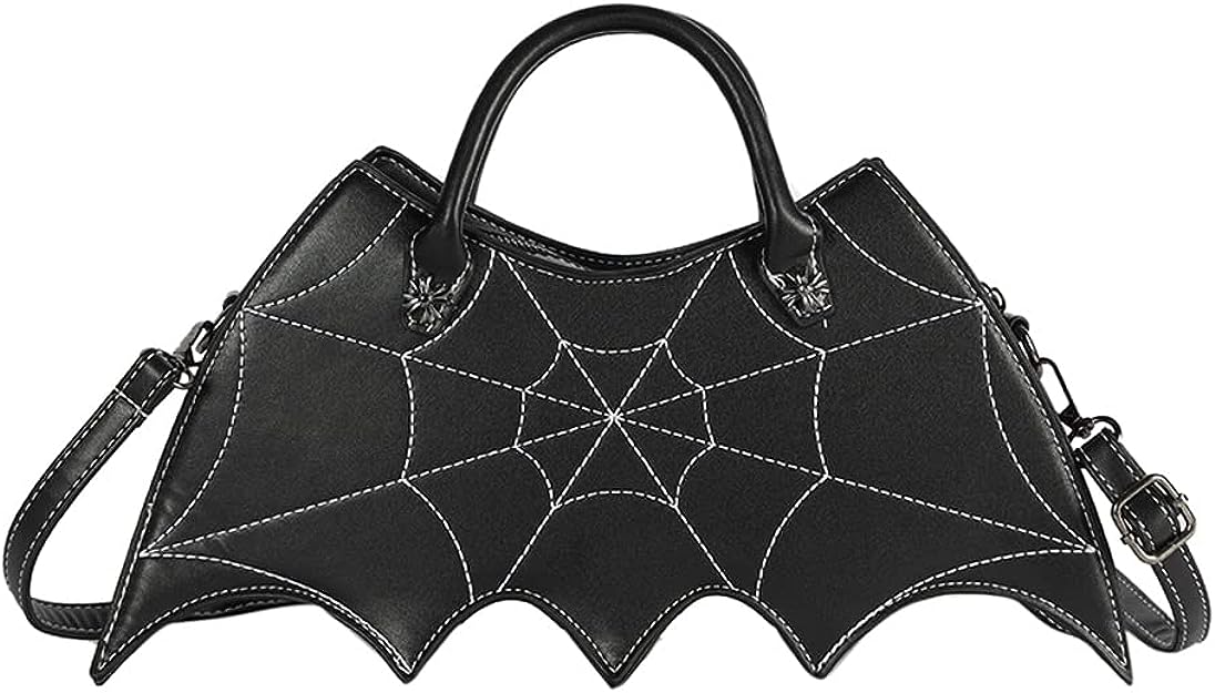 NEEVAS Women Bat Wing Crossbody Bag Goth Punk Fashion Handbag for Girl Gothic Shoulder Bag