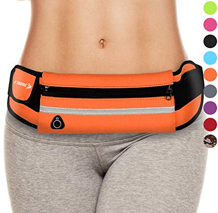 E Tronic Edge Waist Packs : Best Comfortable Running Belts That Fit All Phone Models and Fit All Waist Sizes. for Running, Workouts, Cycling, Travelling Money Belt & More. Comes in 9 Stylish Colors