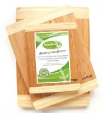 Premium 3 Piece Bamboo Cutting Boards by Bamboo Style Eco-friendly Kitchen Chopping Boards Made to Last