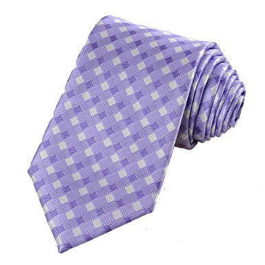 KissTies Mens Tie Plaid Necktie Check Ties