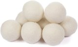 Smart Sheep 8-Pack 100 Premium Wool Dryer Balls XL Handmade Eco-friendly All-Natural Fabric Softener