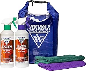 Nikwax Camping Care Kit – cleaning, waterproofing and UV protection for tents and outdoor gear