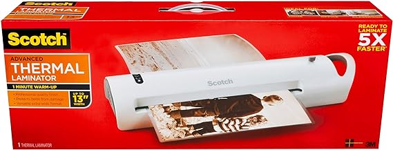 Scotch Thermal Laminator, Extra Wide 13 Inch Input, Ideal for Teachers, Small Offices, or Home (TL1302X)