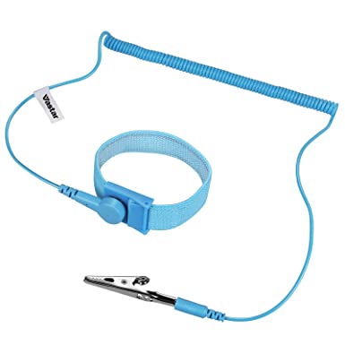 Vastar ESD Anti-Static Wrist Strap Components, Blue