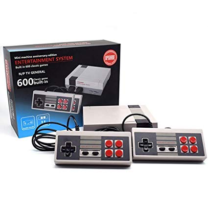 Consort Classic Family Game Consoles, Built-in 600 TV Video Game With Dual Controllers,Professional System