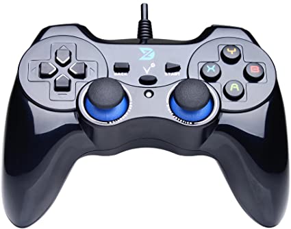 IFYOO ZD-V  Vibration-Feedback USB Wired Gamepad Controller Joystick Support PC(Windows XP/7/8/8.1/10) & PS3 & Android (PS architecture) - [Black]
