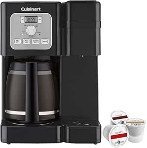 Cuisinart SS-12 Coffee Center Brew Basics (Black/Silver) Bundle with Victor Allen Colombian Single Serve Brew Cups of Coffee (Includes 3 K-Cups)