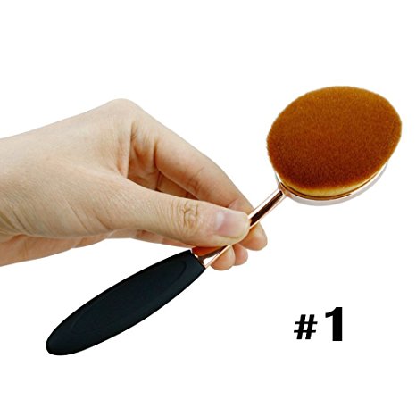 BeautyKate Professional Oval Makeup Brush Large Toothbrush Face Cosmetic Tool Cream Powder Blush Liquid Foundation