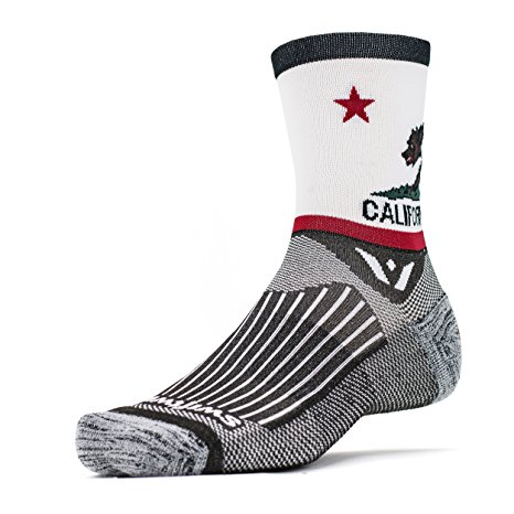 Swiftwick - VISION FIVE, Crew Socks for Cycling and Running