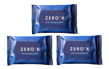 Zero K - Cooling Wipes - 3 Packs 15 Wipes