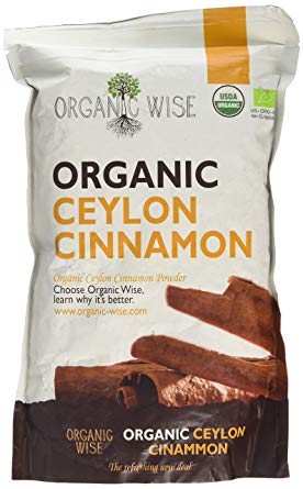 Organic Wise Ceylon Cinnamon Ground Powder, 1 lb-From a USDA Certified Organic Farm in Sri Lanka and Packed In The USA