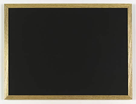 Quartet Chalkboard, 6 X 4 Feet, Oak Frame, Black Surface, 3413878402