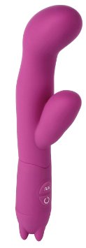 Bombex Big Guy Waterproof Silicone Rabbit Vibrator - 10 Function G-spot Vibe - Powerful and Quite Vibration,Purple