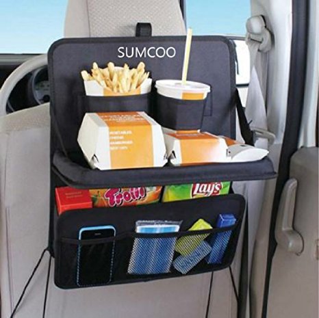 SUMCOO Nonslip Waterproof Leather Pet Dog Back Seat Covers Protector and Hammock for Car &Trucks Black
