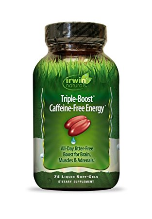 Irwin Naturals Triple-Boost Caffeine-Free Energy Softgels, 75 ct