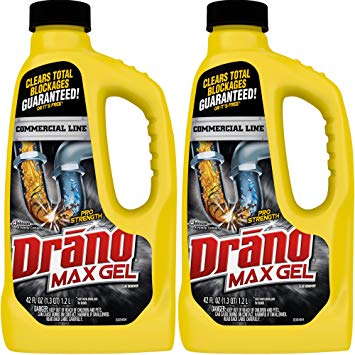 Drano 42 oz Commercial Line Max Gel Clog Remover, 2-Pack