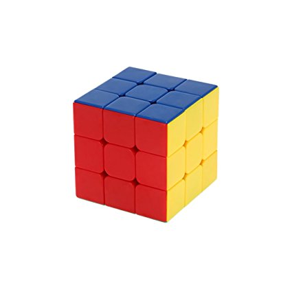 Magic Speed Cube, Reignet Colorful 3x3x3 Popular Stickerless Speed Cube Puzzle, Perfect Gift Puzzle Box for Kids,Teens, and Adults - 56mm