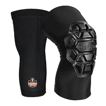 Ergodyne ProFlex 550 Padded Knee Sleeves, 3-Layer Foam Cap, Knee Pads