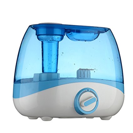 Homeleader J04-054 Ultrasonic Air Humidifier, Cool Mist Humidifier with 5L Large Capacity for Home, Baby Room, Bedroom and Office, Whisper-Quiet Operation, Blue, 20W