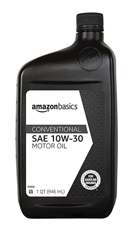 AmazonBasics Conventional Motor Oil - 10W-30 - 1 Quar t - 6 Pack