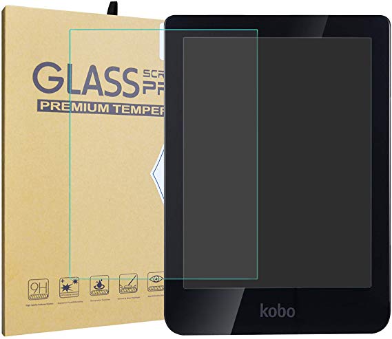 Kobo Clara HD 2018 Tempered Glass Screen Protector,LiuShan HD Clear Scratch-Resistant 9H Hardness Film for 6.0" Kobo Clara HD 2018 Tablet.