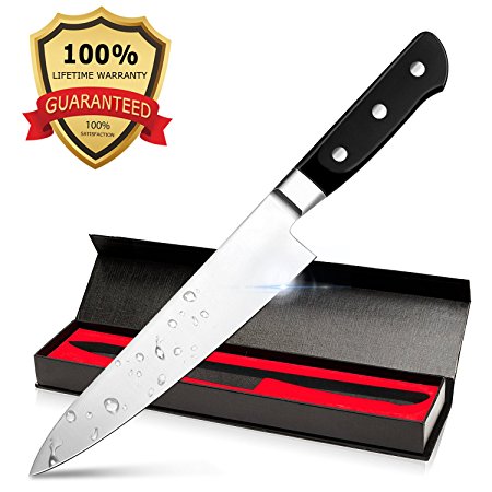 Bodyguard Chef Knife,8 Inch Stainless Steel Kitchen Knife with Sharp Blade,High Carbon Steel Sharp Knife and Ergonomic Handle with Excellent Gift Case