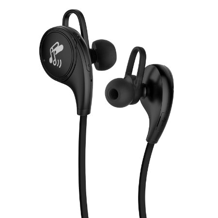 SoundPEATS QY8 Bluetooth 41 Wireless Sports Headphones Running Gym Exercise Sweatproof Headsets In-ear Stereo Earbuds Earphones with MicrophoneBlack SoundPEATS QY8 Black