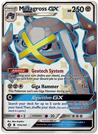 Shiny Metagross GX - 157a/145 - Hidden Fates Promo Exclusive - Holo Foil