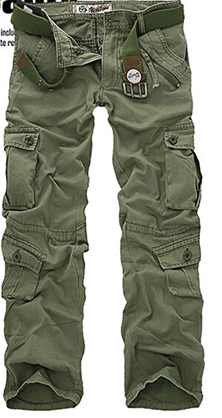 Men's Cotton Military Camouflage Cargo Pants Army Camo Trousers