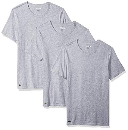 Lacoste Men's 3pk Supima Cotton Slim Fit Crew Neck Tee