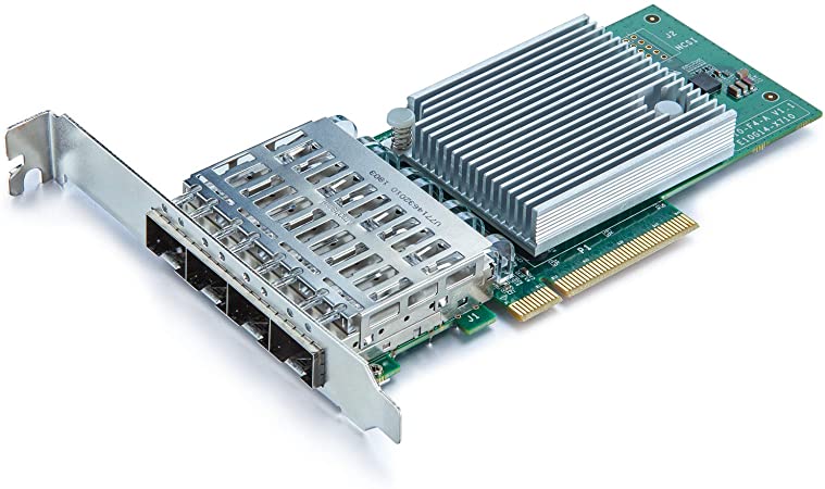 10Gb PCI-E NIC Network Card, Quad SFP  Port, with Original Intel X710-BM1 Controllers, PCI Express Ethernet LAN Adapter Support Windows Server/Linux/VMware ESXi, Compare to Intel X710-DA4