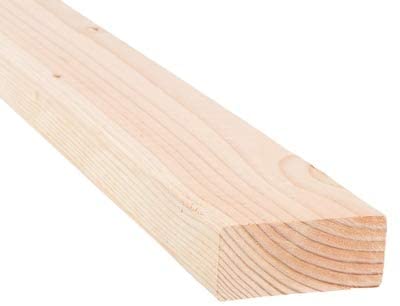 2 in. x 4 in. (1 1/2" x 3 1/2") Construction Douglas Fir Board Stud Wood Lumber - Custom Length 1ft