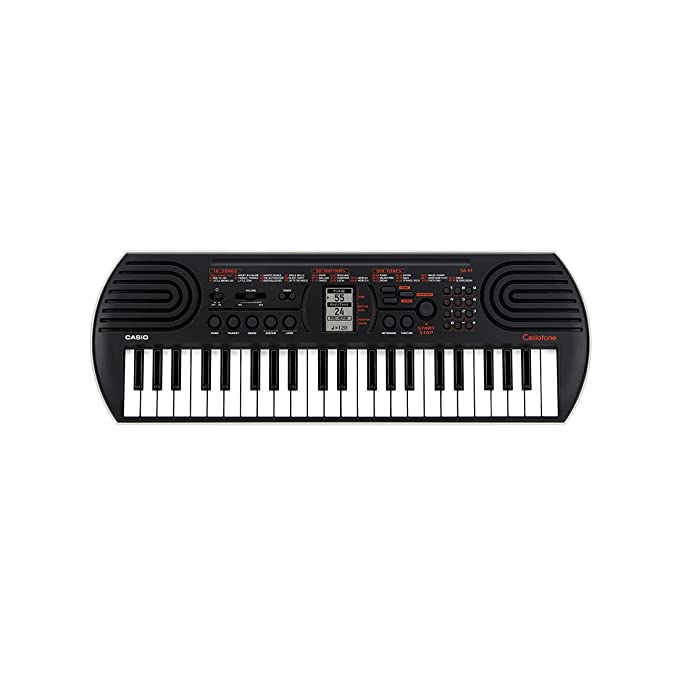 Casiotone Mini Keyboard SA-81 with Piano tones, Black