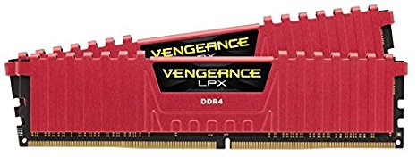 Corsair Vengeance LPX 8GB (2x4GB) DDR4 3200 C16 1.35V - Red