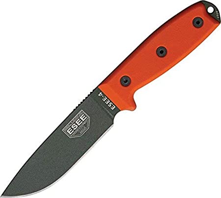 ESEE Knives 4P Fixed Blade Knife w/Handle and Molded Polymer Sheath
