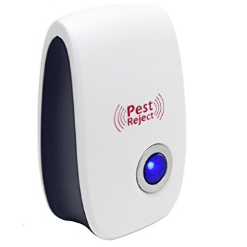 Pest Control Ultrasonic Repellent - Peyou Pest Control Repellent - Electronic Plug - With Blue Night Light - the Best Repeller For Insects, Cockroach, Rodents, Flies, Roaches, Spiders, Fleas, Mice