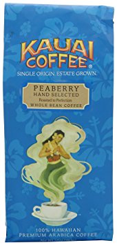Kauai Coffee Peaberry Whole Bean, 10 Ounce