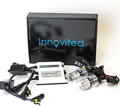 Innovited 55W AC HID bundle with (1 Pair) Slim Ballast and (1 Pair) Xenon bulb H7 6000K White color