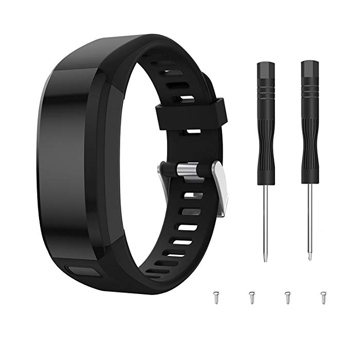 YaSpark for Garmin Vivosmart HR Bands, Replacement Soft Silicone Bracelet Sport Strap Wristband Accessory with Screwdriver for Garmin Vivosmart HR (NO for Vivosmart HR )