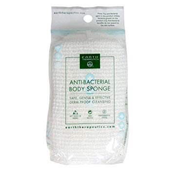 EARTH THERAPEUTICS BODY SPONGE,ANTI-BACT, CT