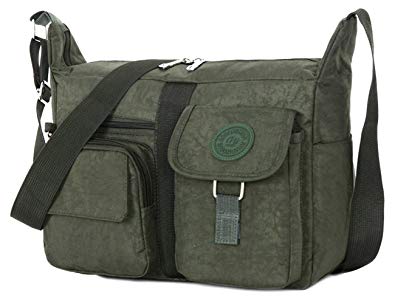 Tibes Travel Messenger Bag Casual Shoulder Bag Oxford fabric Crossbody Bag for Women/Mens