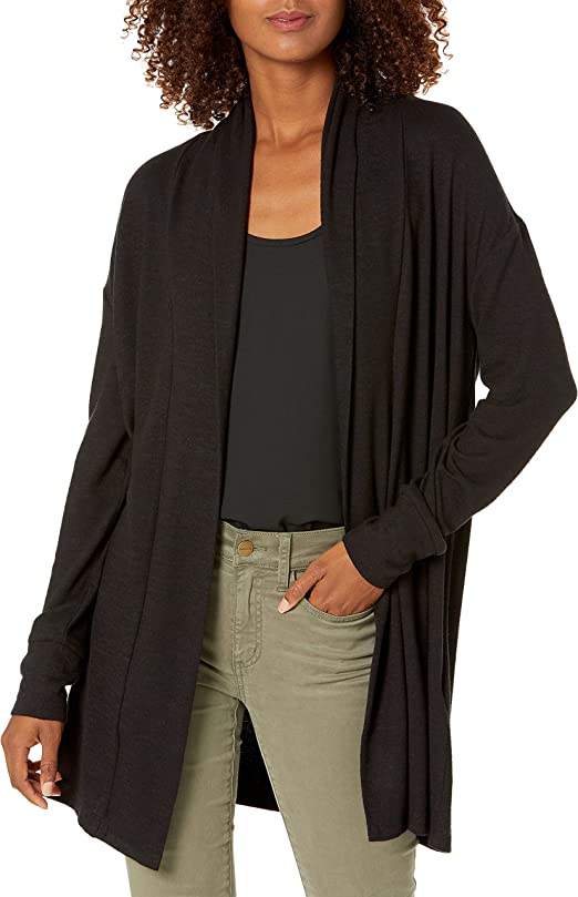 Daily Ritual Women's Cozy Knit Open Cardigan Sweater