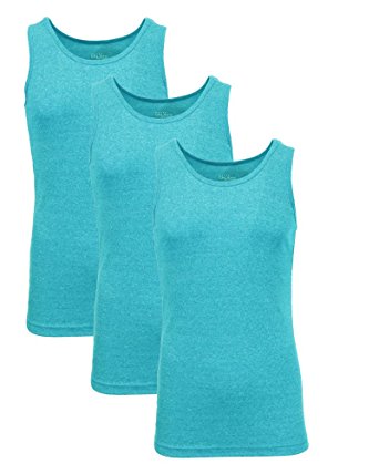 Galaxy By Harvic Single and 3-Pack Mens Heavy-Weight Ribbed Tank Tops