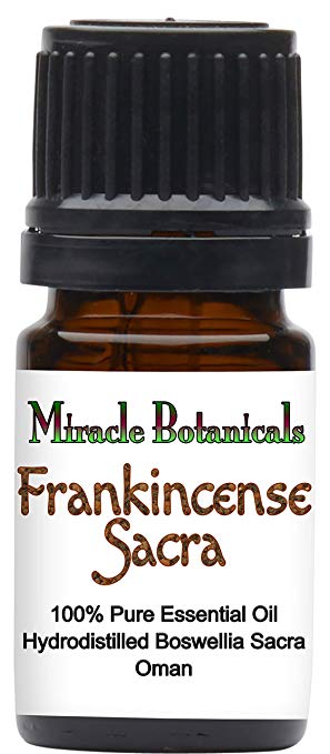 Miracle Botanicals Frankincense Sacra Essential Oil - 100% Pure Boswellia Sacra - Therapeutic Grade - 5ml