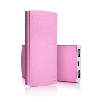 External Battery Charger ShiRui L60 Dual-port 6000mAh High Capacity Portable Power Bank with 3.4A Output for iPhone/Samsung/Smartphones/Tablet (Pink)